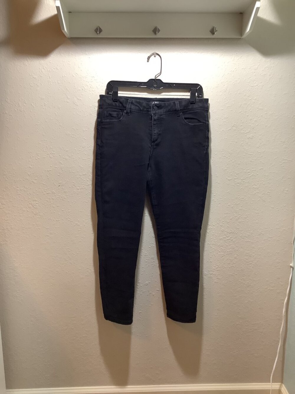 D Jeans Black Denim Skinny Jeans Apple Style 72% Cotton - Size 10